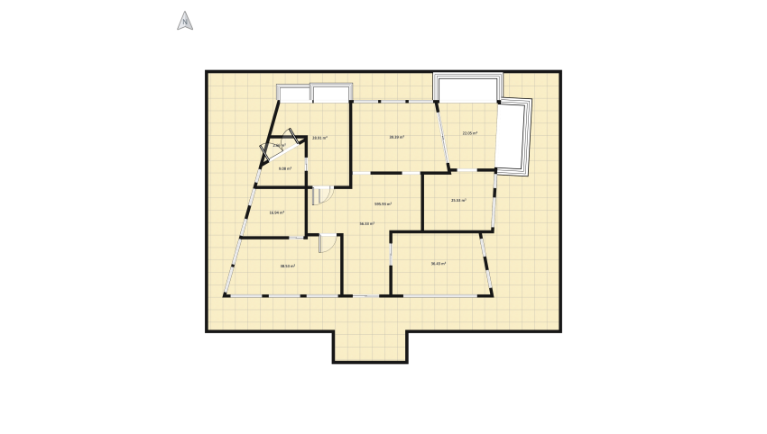 Holiday home floor plan 871.79