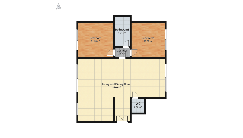 Retire A2   idea about luxury Retire  with 2 bedroom floor plan 157.78