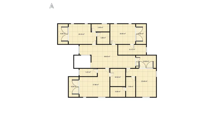 casa 2 pisos 16x25 floor plan 1099.8