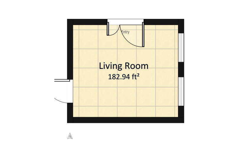 Eclectic Living Room floor plan 32.95