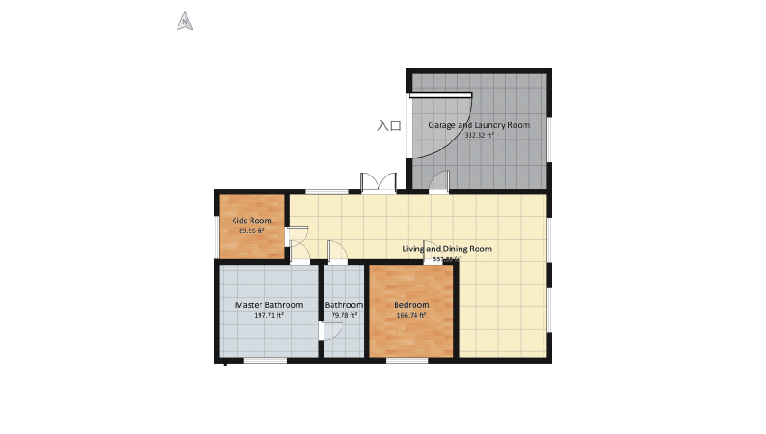 【System Auto-save】House floor plan 144.66
