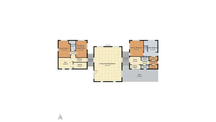 Meadow House floor plan 196.25