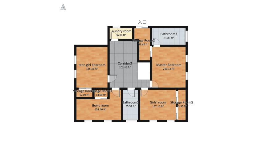 House1 floor plan 430.45