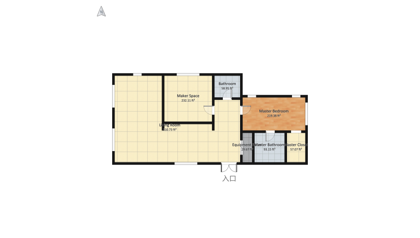 YouTuber House floor plan 154.9