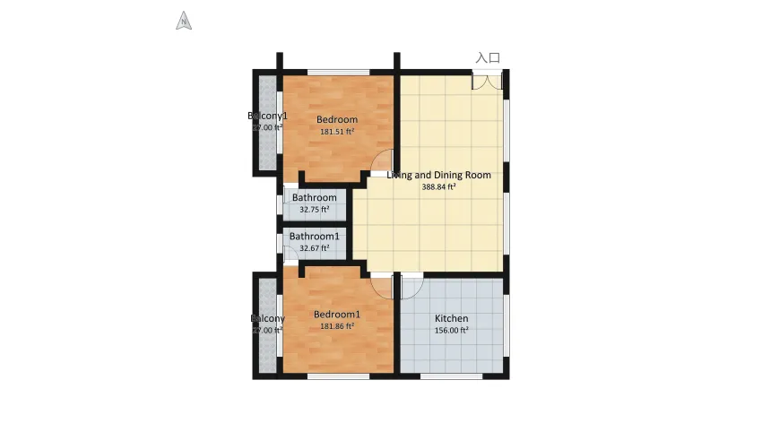 Lawyer House R02 floor plan 377.06