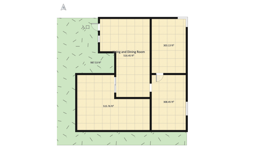 duplex boémio floor plan 332.04