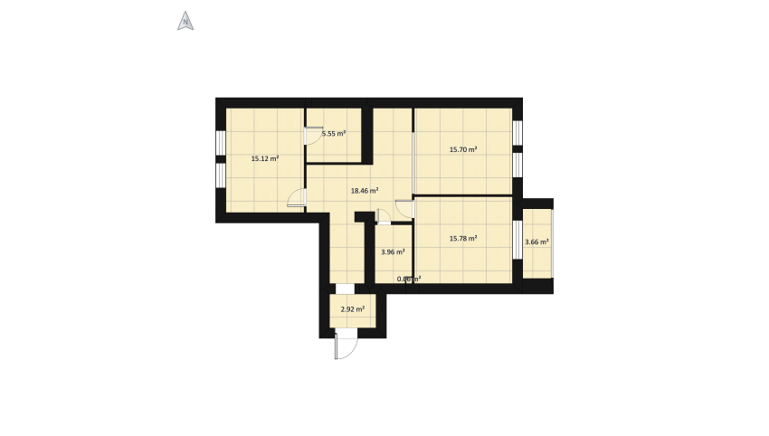 Проект 4  Двушка + floor plan 98.73