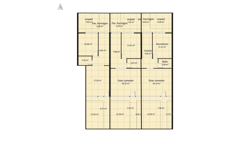 3 casas floor plan 252.2
