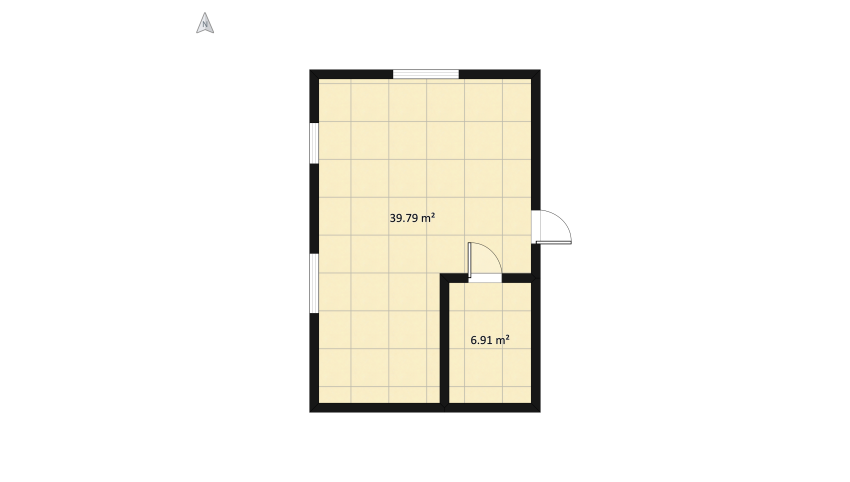 Studio floor plan 51.51
