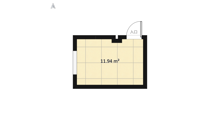 Airy Bedroom floor plan 13.76