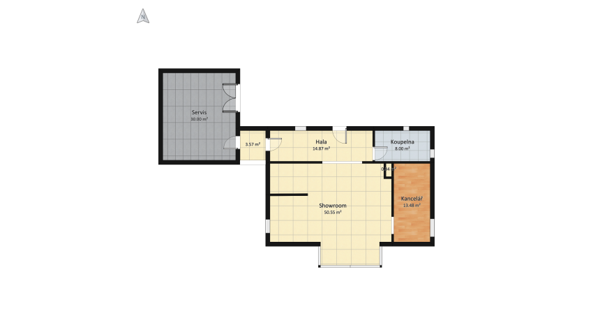 Bydleni prizemi floor plan 135.91