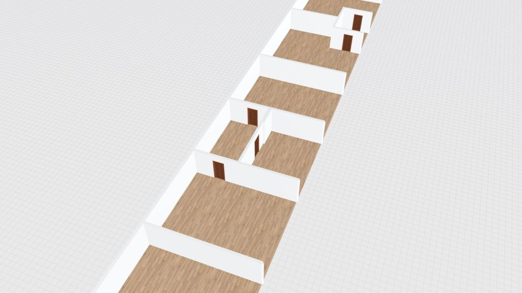 Basic Upper-Level Floor Plan 3d design renderings