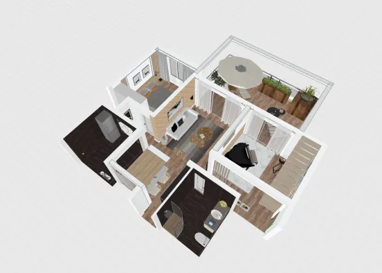 # Nature Inspired Condo Визуализация дизайна