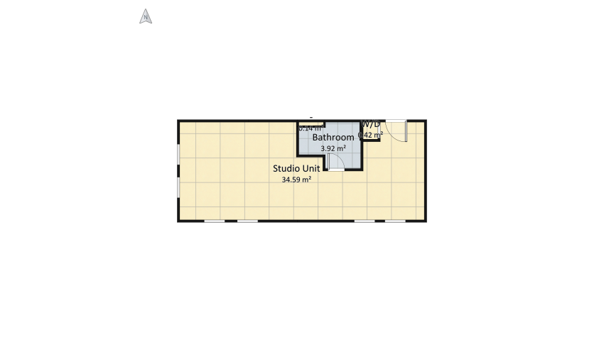 Glam Residence - Studio Unit floor plan 41.41