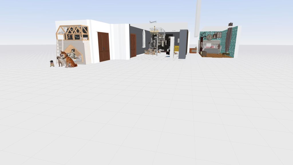 Copy of 2 Story/Level walk-in closet, not complete 3d design renderings