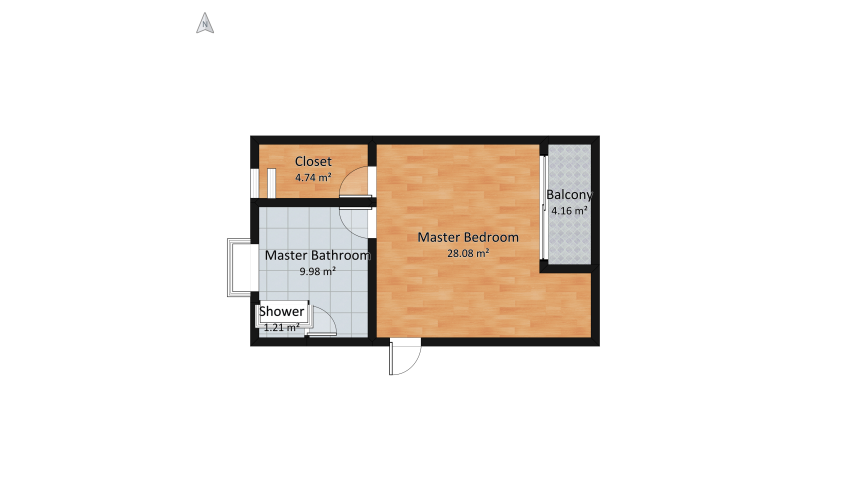 Project Bedroom floor plan 36.25