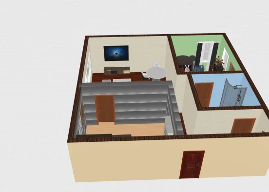 900 square feet home Design Rendering
