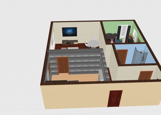 900 square feet home Design Rendering
