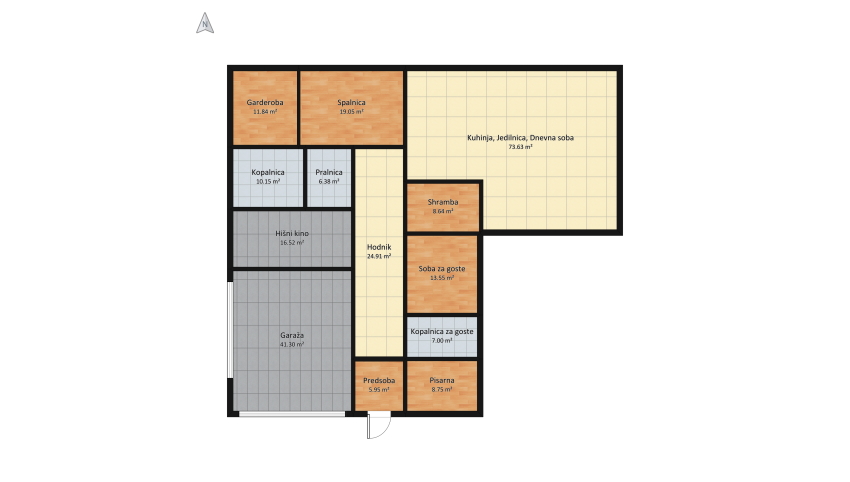 Modern House floor plan 1180.64