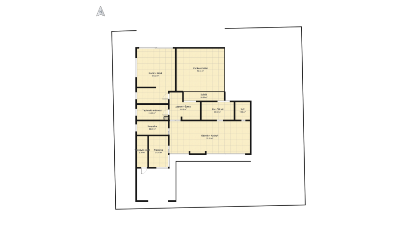 Dům 18.05.2021 (pokus o pokoje na jihu) floor plan 570.95